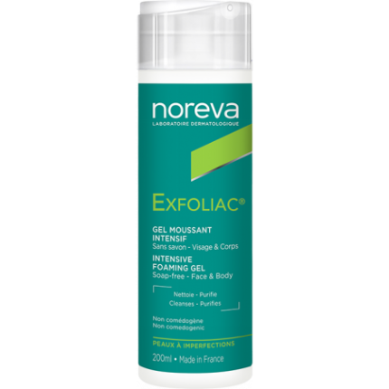 NOREVA EXFOLIAC GEL MOUSSANT INTENSIF 200ML