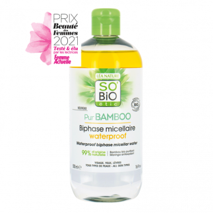 SO BIO BIPHASE MICELLAIRE WATERPROOF BAMBOO 500 ML