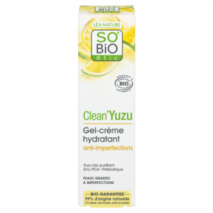 SO BIO YUZU GEL CRÈME HYDRATANT ANTI-IMPERFECTIONS 40ML