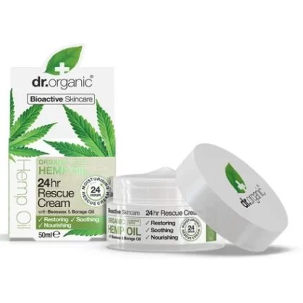 DR.ORGANIC CREME CONCENTREE À L’HUILE DE CHANVRE 50ML