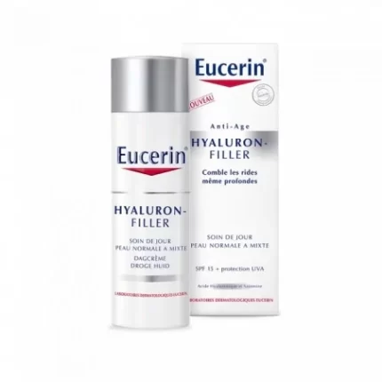 EUCERIN HYALURON FILLER SOIN DE JOUR PEAU NORMALE À MIXTE SPF15 + PROTECTION UVA 50 ML