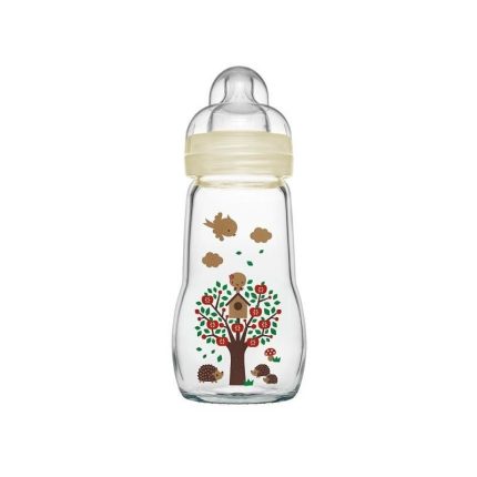 MAM BIBERON EN VERRE BLANC FEEL GOOD 260 ML