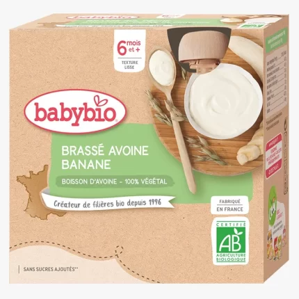 BABYBIO GOURDE BRASSE AVOINE BANANE 4X85G
