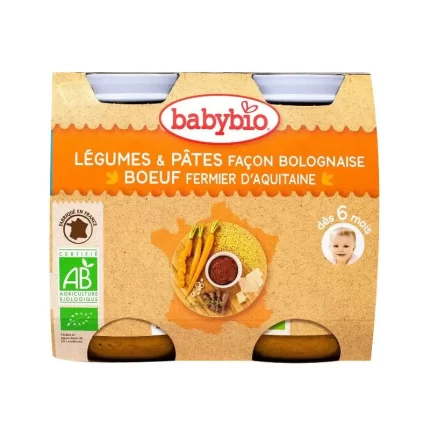 BABYBIO POT LEGUMES PATES 2X200G